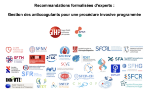 Recommandations formalisées d'experts : Gestion des anticoagulants pour une procédure invasive programmée