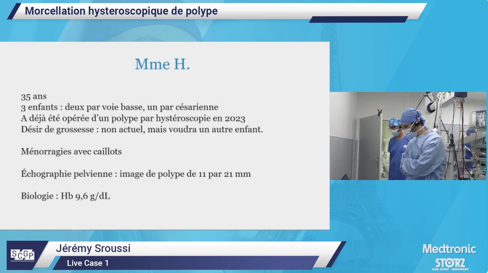 Morcellation hystéroscopique de polype